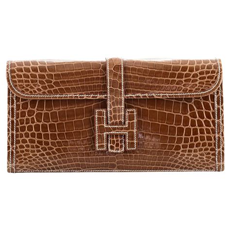 hermes jige clutch ebay|hermes jige clutch crocodile.